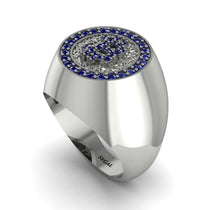 Glamorous Sapphire Bitcoin Ring - Dominic No. 45 image 1