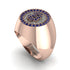 Glamorous Sapphire Bitcoin Ring - Dominic No. 44 image 1
