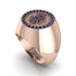 Glamorous Sapphire Bitcoin Ring - Dominic No. 41