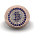 Glamorous Sapphire Bitcoin Ring - Dominic No. 44