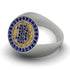 Glamorous Sapphire Bitcoin Ring - Dominic No. 39