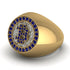 Glamorous Sapphire Bitcoin Ring - Dominic No. 43