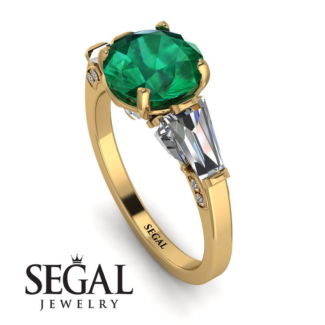 Glamorous Custom Emerald Ring - Harley No. 4