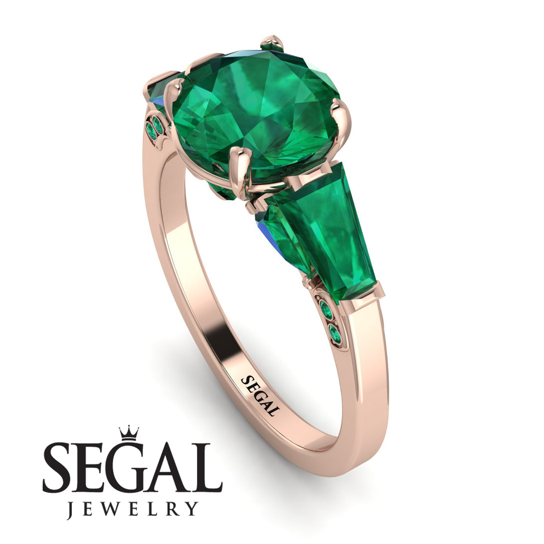 Glamorous Custom Emerald Ring - Harley No. 20