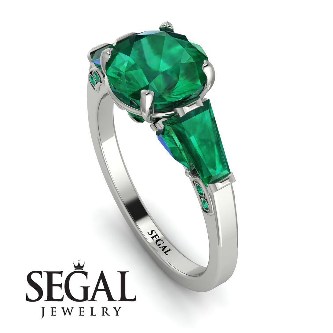 Glamorous Custom Emerald Ring - Harley No. 21