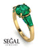 Glamorous Custom Emerald Ring - Harley No. 19 image 2