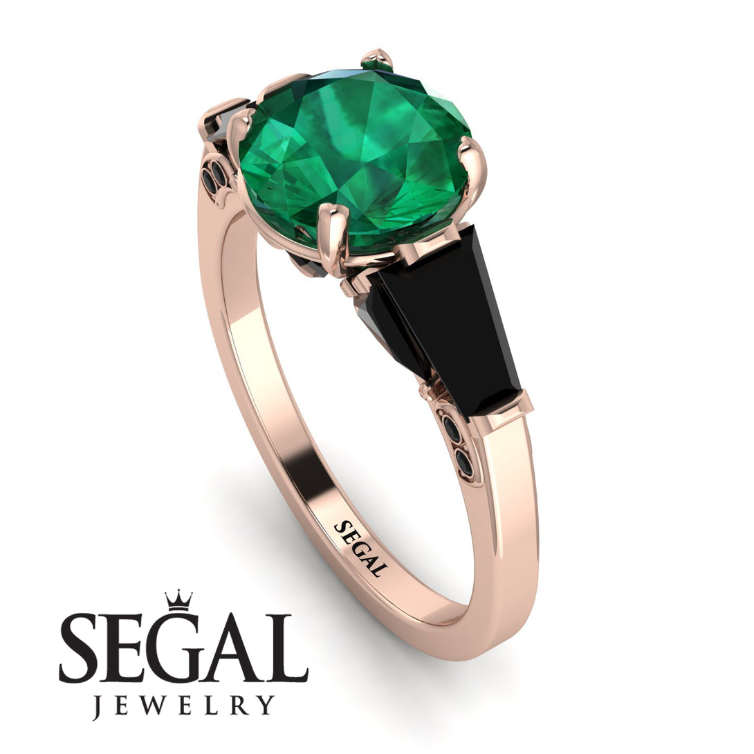 Glamorous Custom Emerald Ring - Harley No. 35