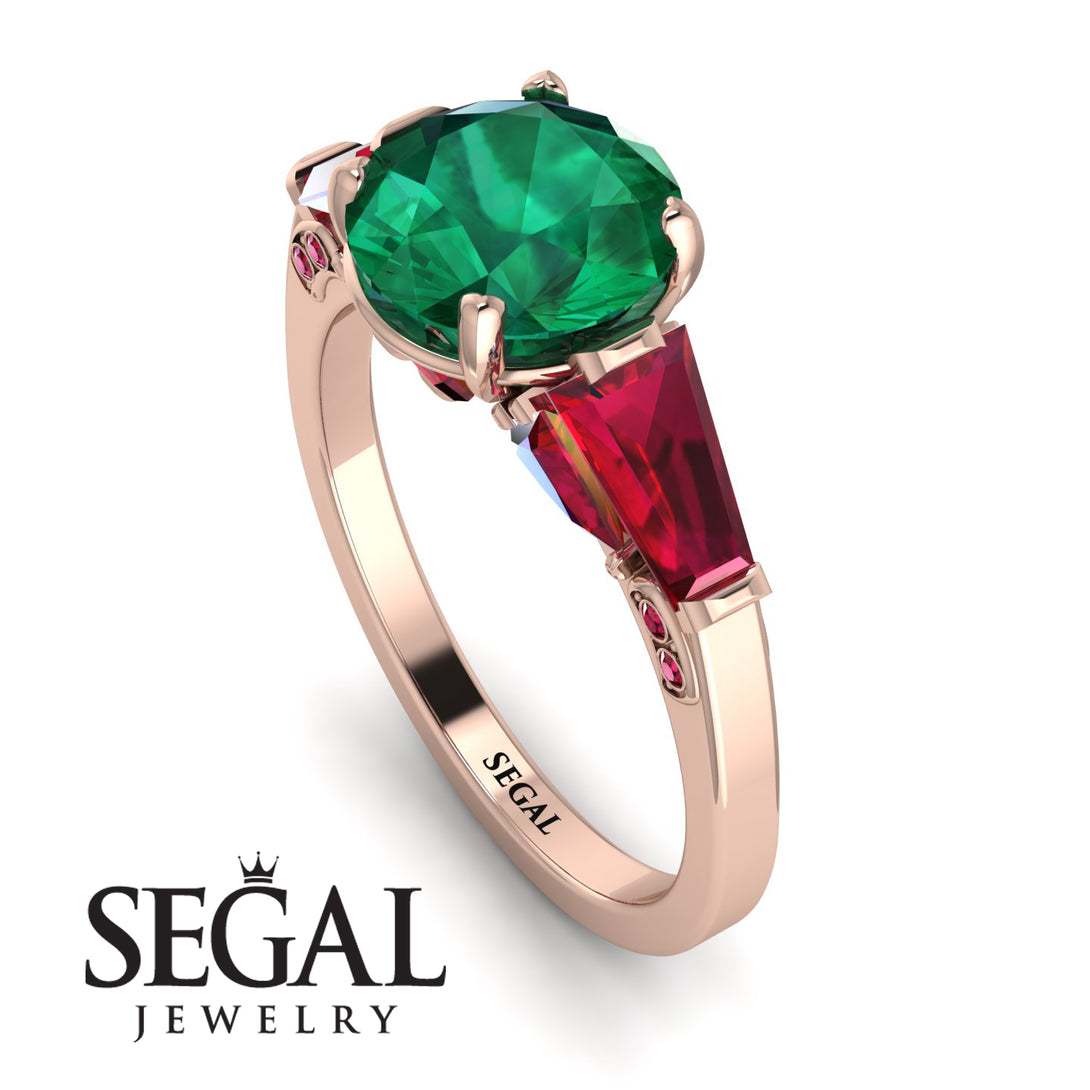 Glamorous Custom Emerald Ring - Harley No. 50