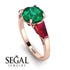 Glamorous Custom Emerald Ring - Harley No. 50 image 2