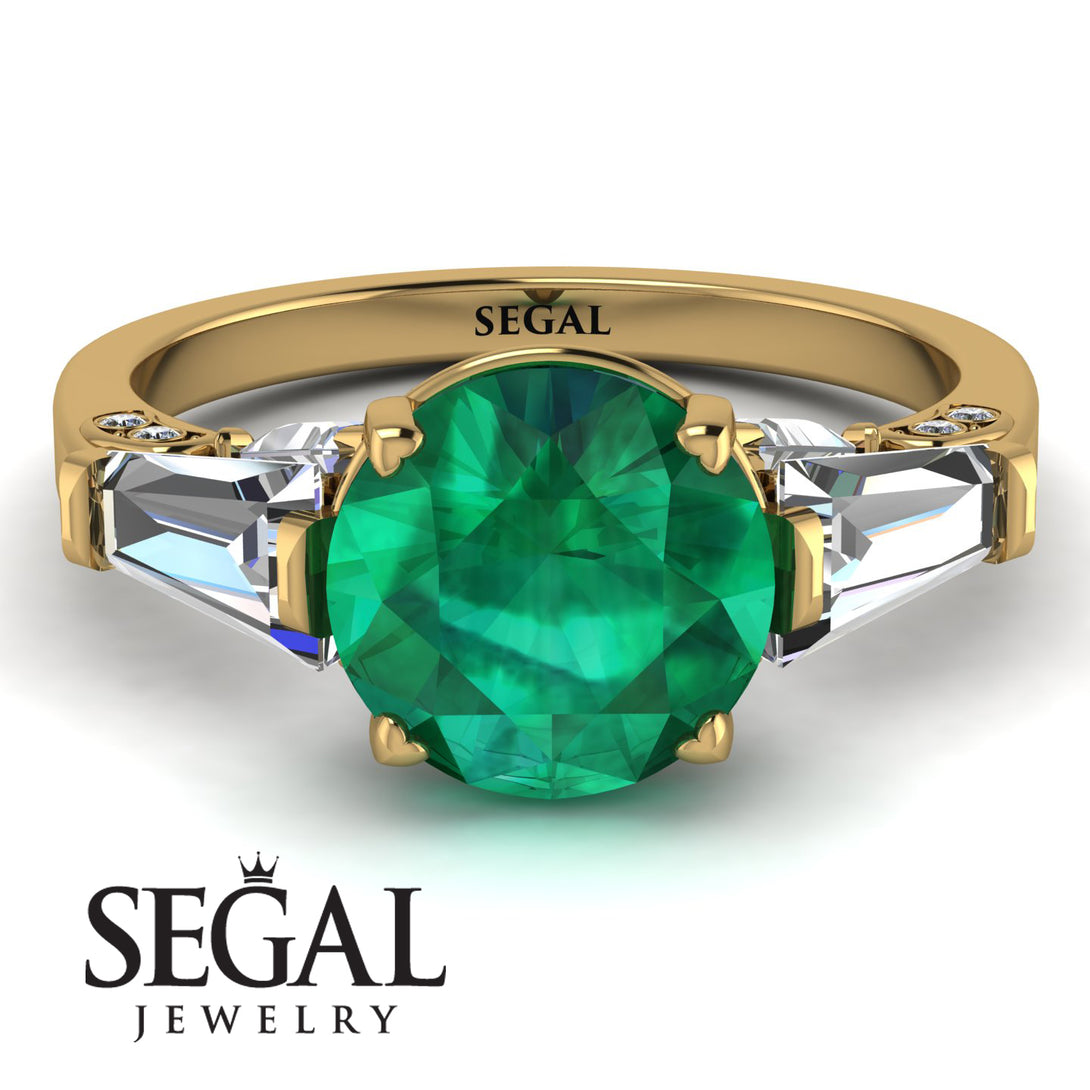 Glamorous Custom Emerald Ring - Harley No. 4