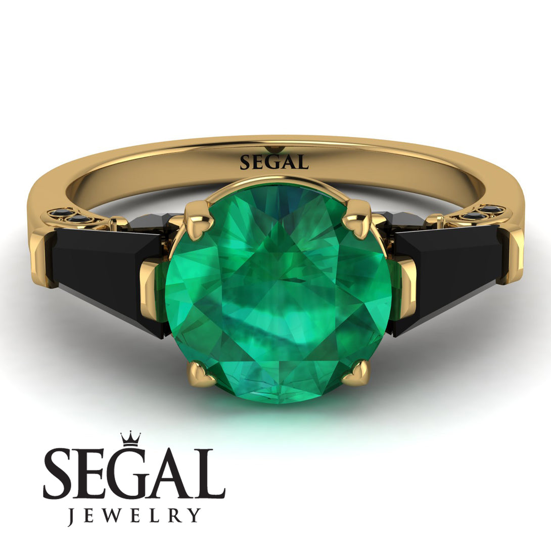 Glamorous Custom Emerald Ring - Harley No. 34