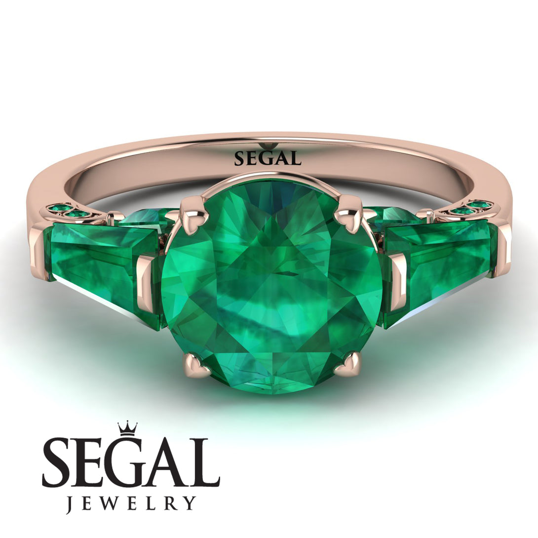 Glamorous Custom Emerald Ring - Harley No. 20