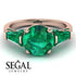 Glamorous Custom Emerald Ring - Harley No. 20