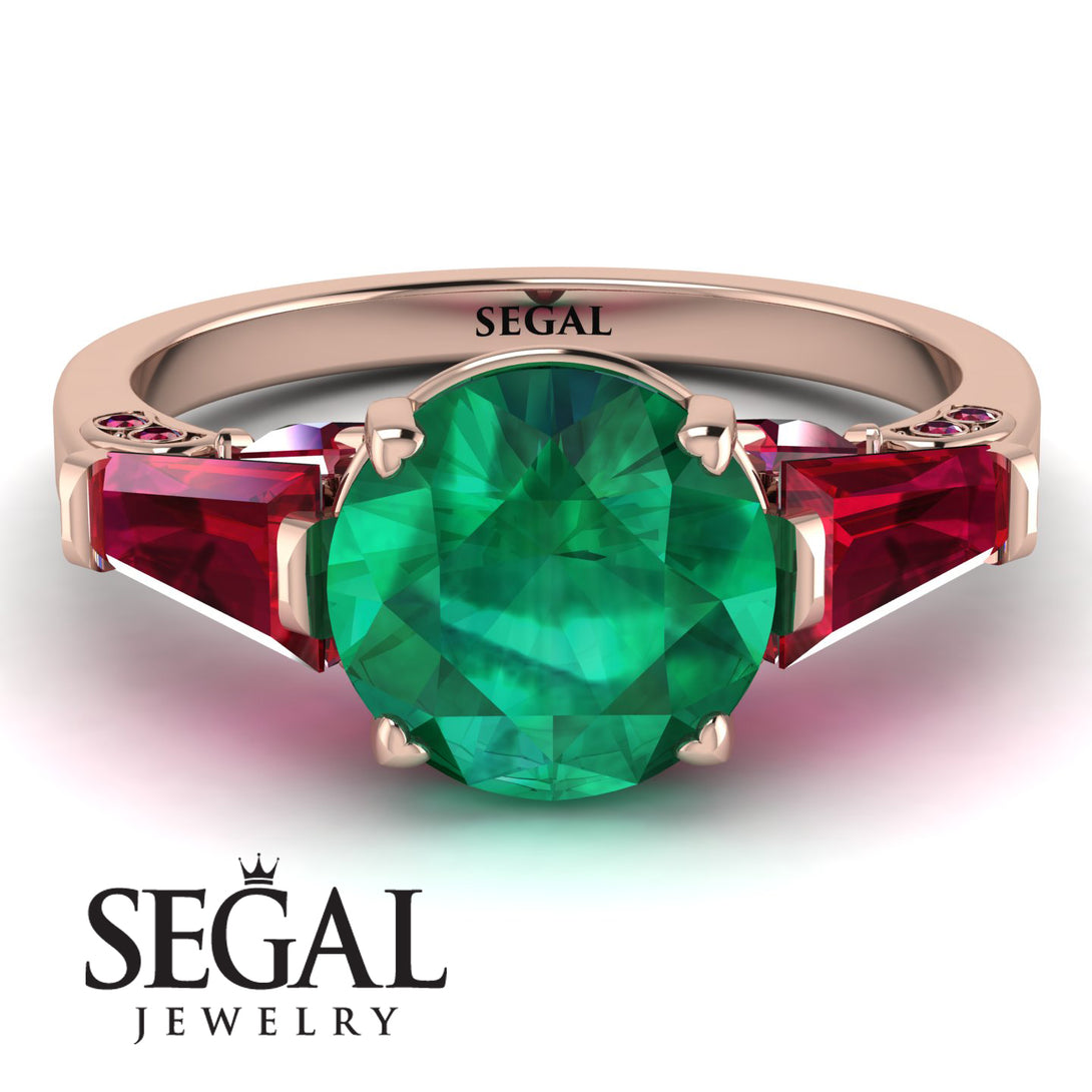 Glamorous Custom Emerald Ring - Harley No. 50