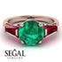 Glamorous Custom Emerald Ring - Harley No. 50