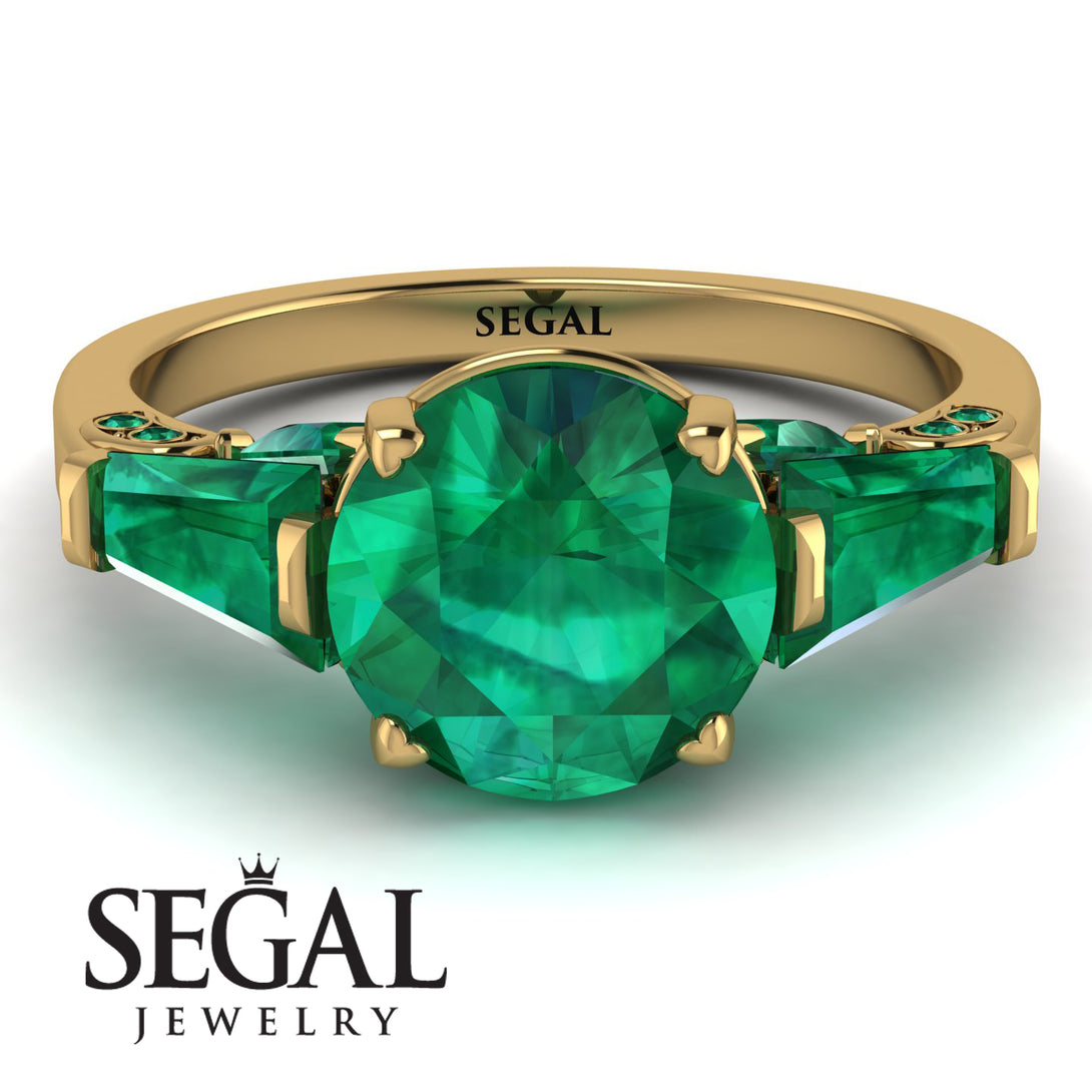 Glamorous Custom Emerald Ring - Harley No. 19