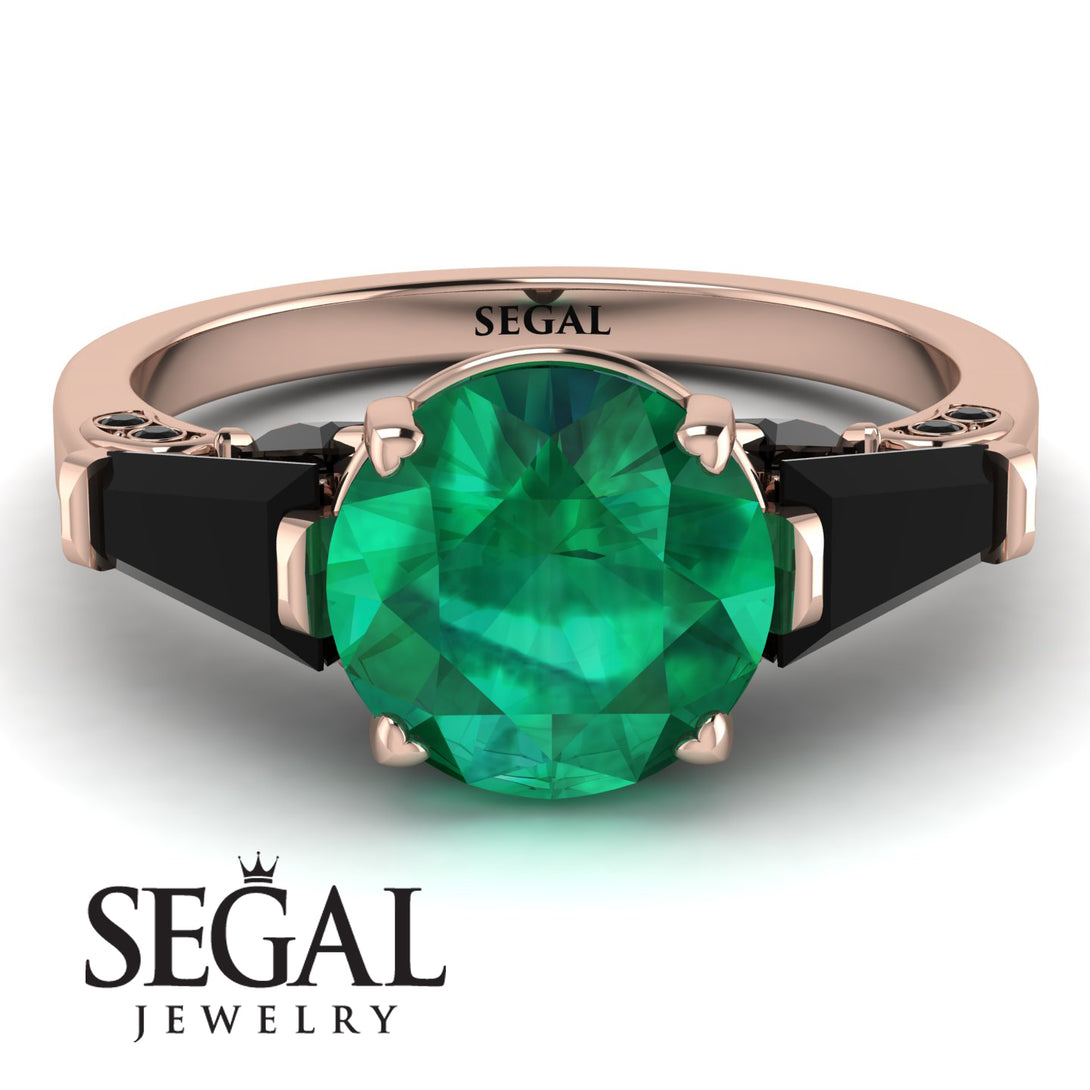 Glamorous Custom Emerald Ring - Harley No. 35