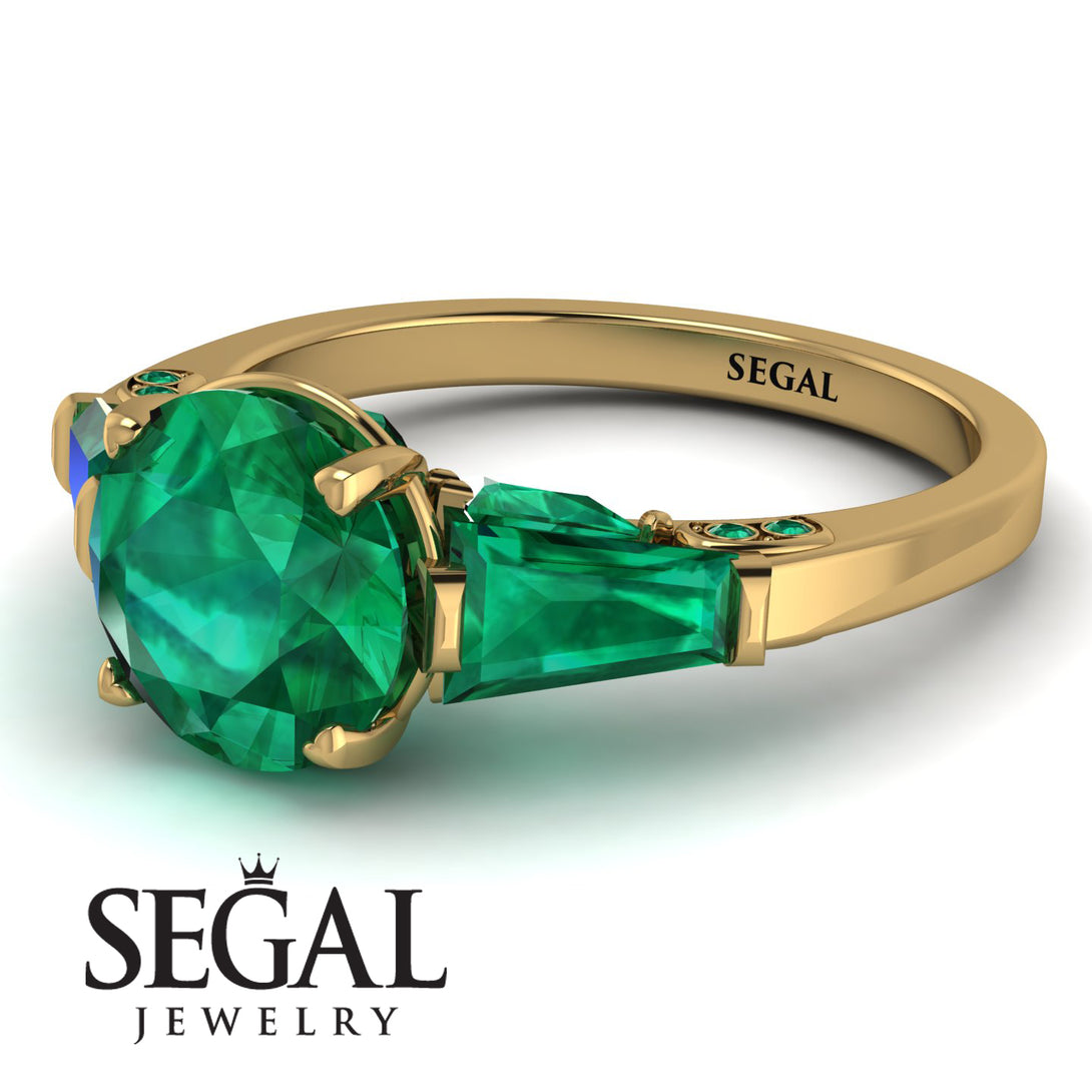 Glamorous Custom Emerald Ring - Harley No. 19