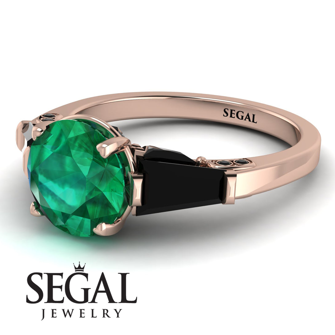 Glamorous Custom Emerald Ring - Harley No. 35