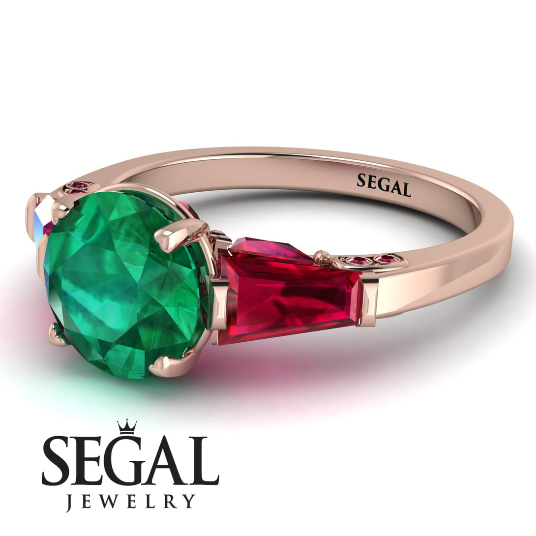 Glamorous Custom Emerald Ring - Harley No. 50