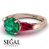Glamorous Custom Emerald Ring - Harley No. 50