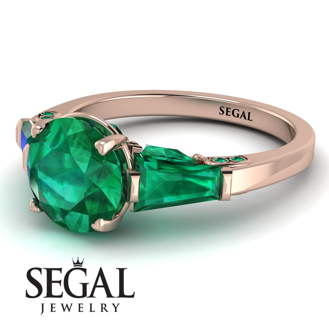 Glamorous Custom Emerald Ring - Harley No. 20