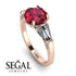 Glamorous Custom Ruby Ring - Harley No. 11 image 2