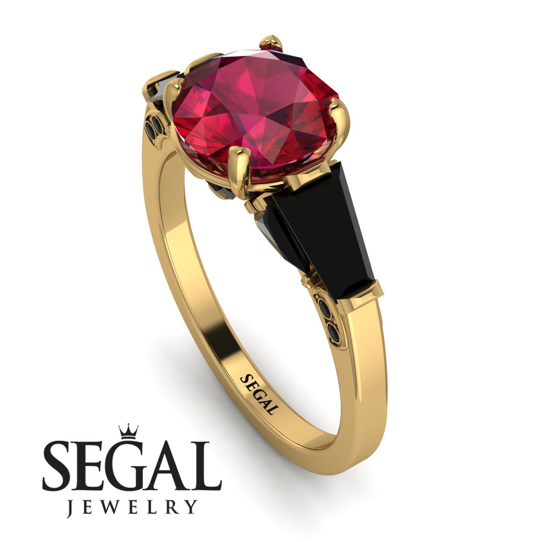 Glamorous Custom Ruby Ring - Harley No. 40
