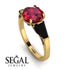 Glamorous Custom Ruby Ring - Harley No. 40 image 2