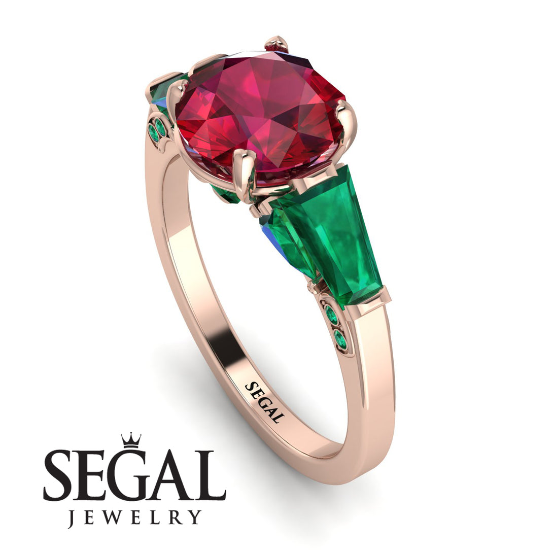 Glamorous Custom Ruby Ring - Harley No. 26