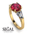 Glamorous Custom Ruby Ring - Harley No. 10 image 2