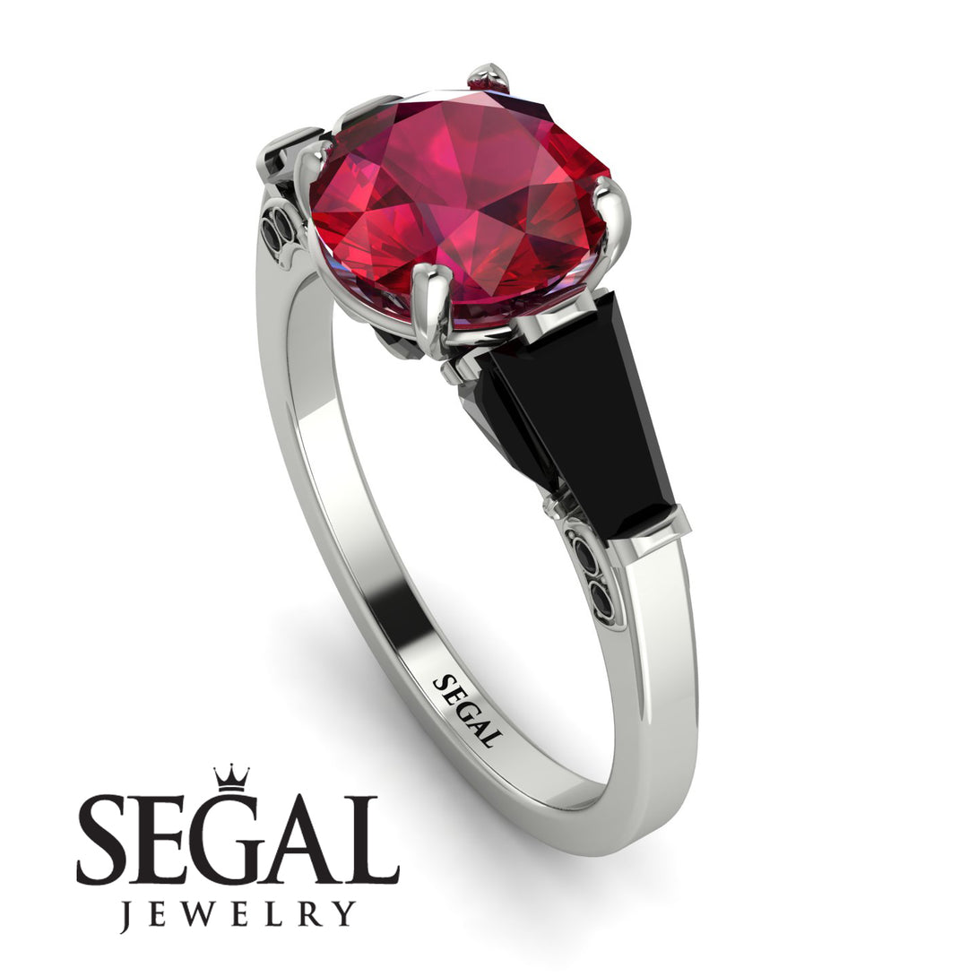 Glamorous Custom Ruby Ring - Harley No. 42