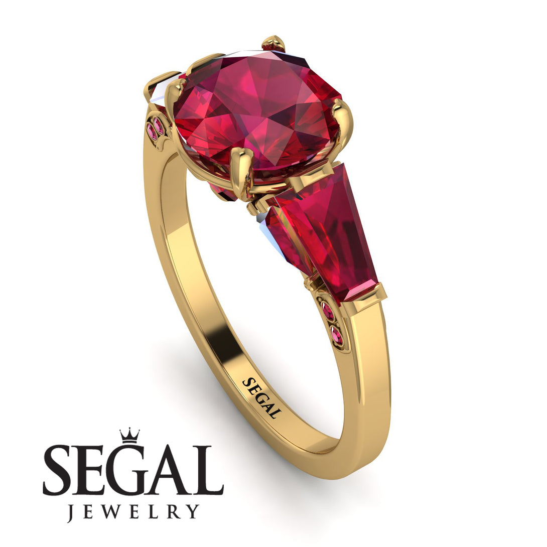 Glamorous Custom Ruby Ring - Harley No. 55