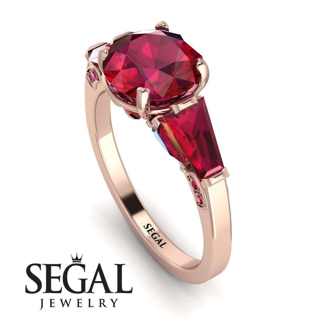 Glamorous Custom Ruby Ring - Harley No. 56