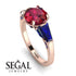 Glamorous Custom Ruby Ring - Harley No. 71