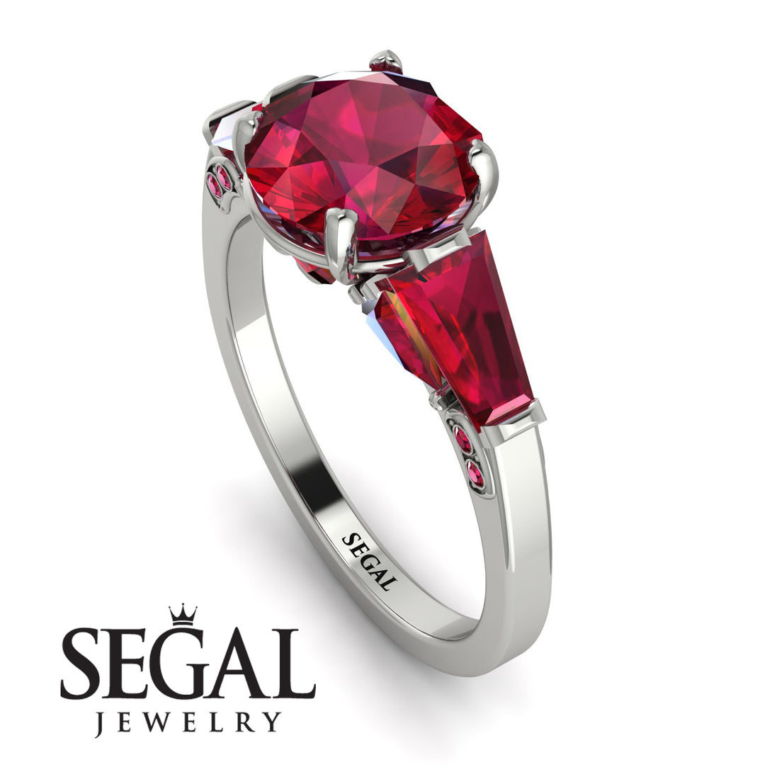 Glamorous Custom Ruby Ring - Harley No. 57