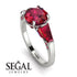 Glamorous Custom Ruby Ring - Harley No. 57