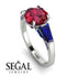 Glamorous Custom Ruby Ring - Harley No. 72