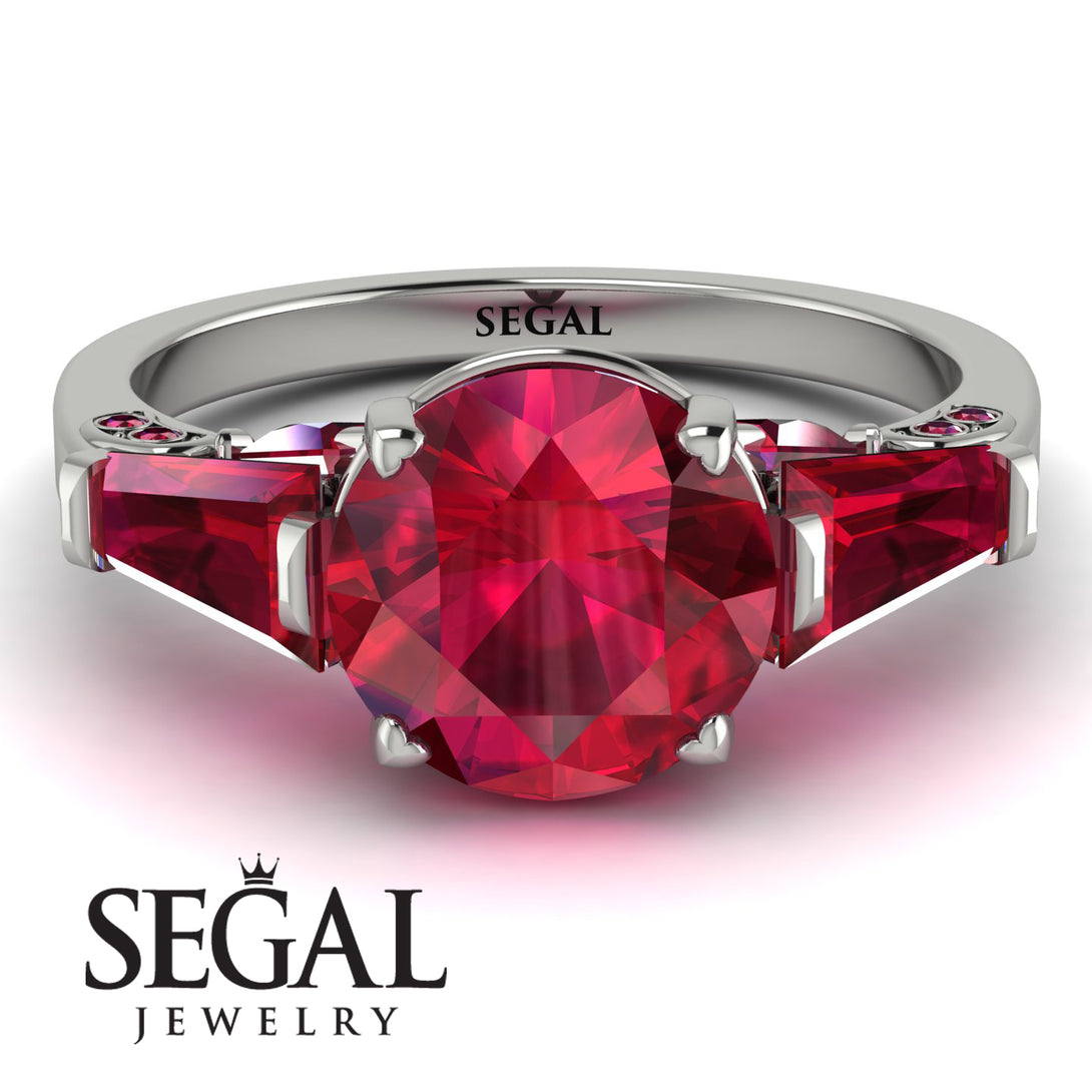 Glamorous Custom Ruby Ring - Harley No. 57