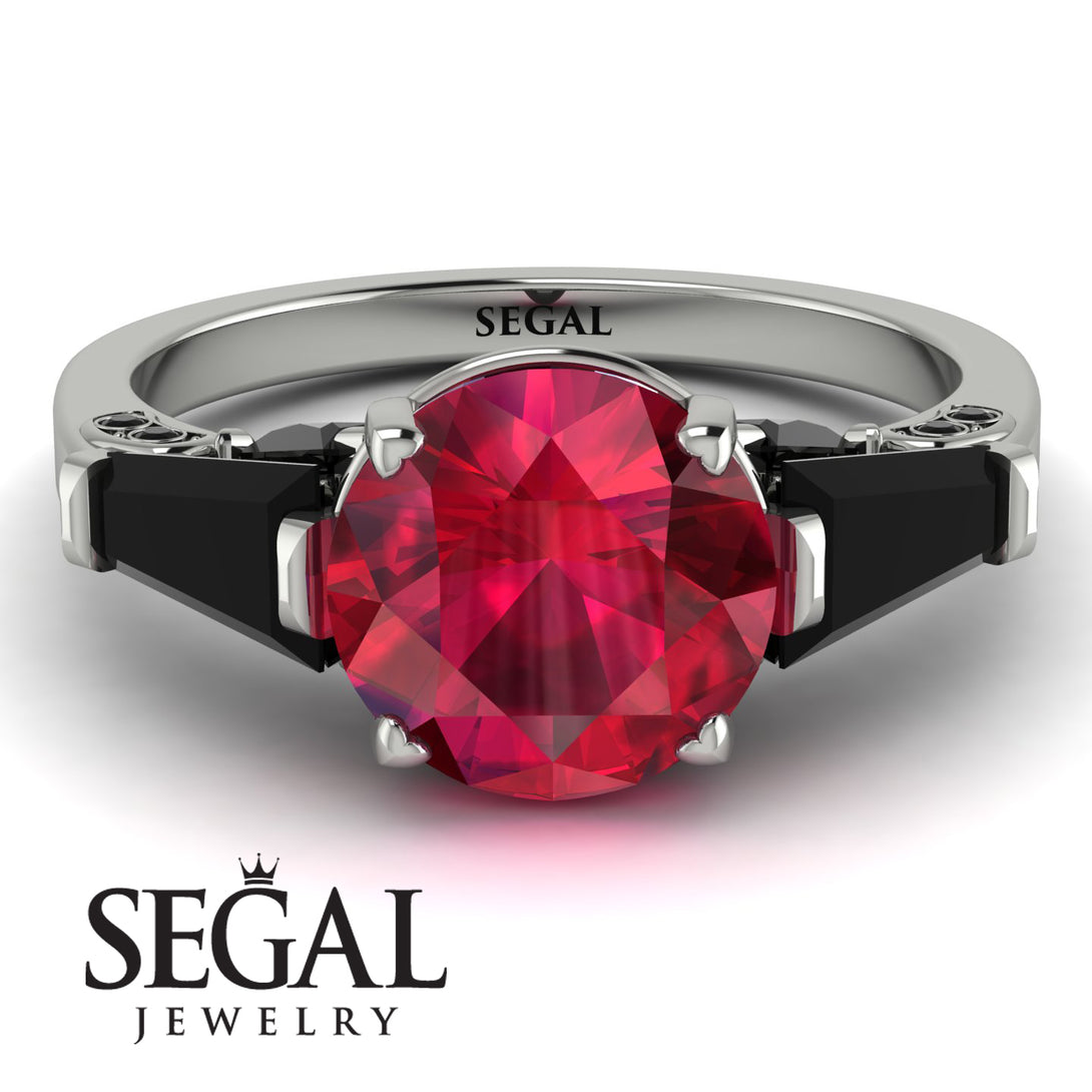 Glamorous Custom Ruby Ring - Harley No. 42