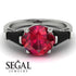 Glamorous Custom Ruby Ring - Harley No. 42 image 3