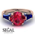 Glamorous Custom Ruby Ring - Harley No. 71 image 3