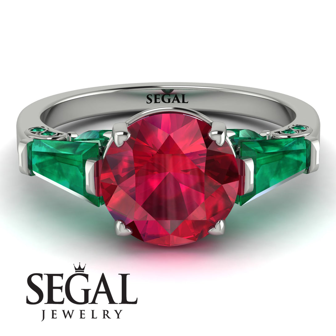 Glamorous Custom Ruby Ring - Harley No. 27