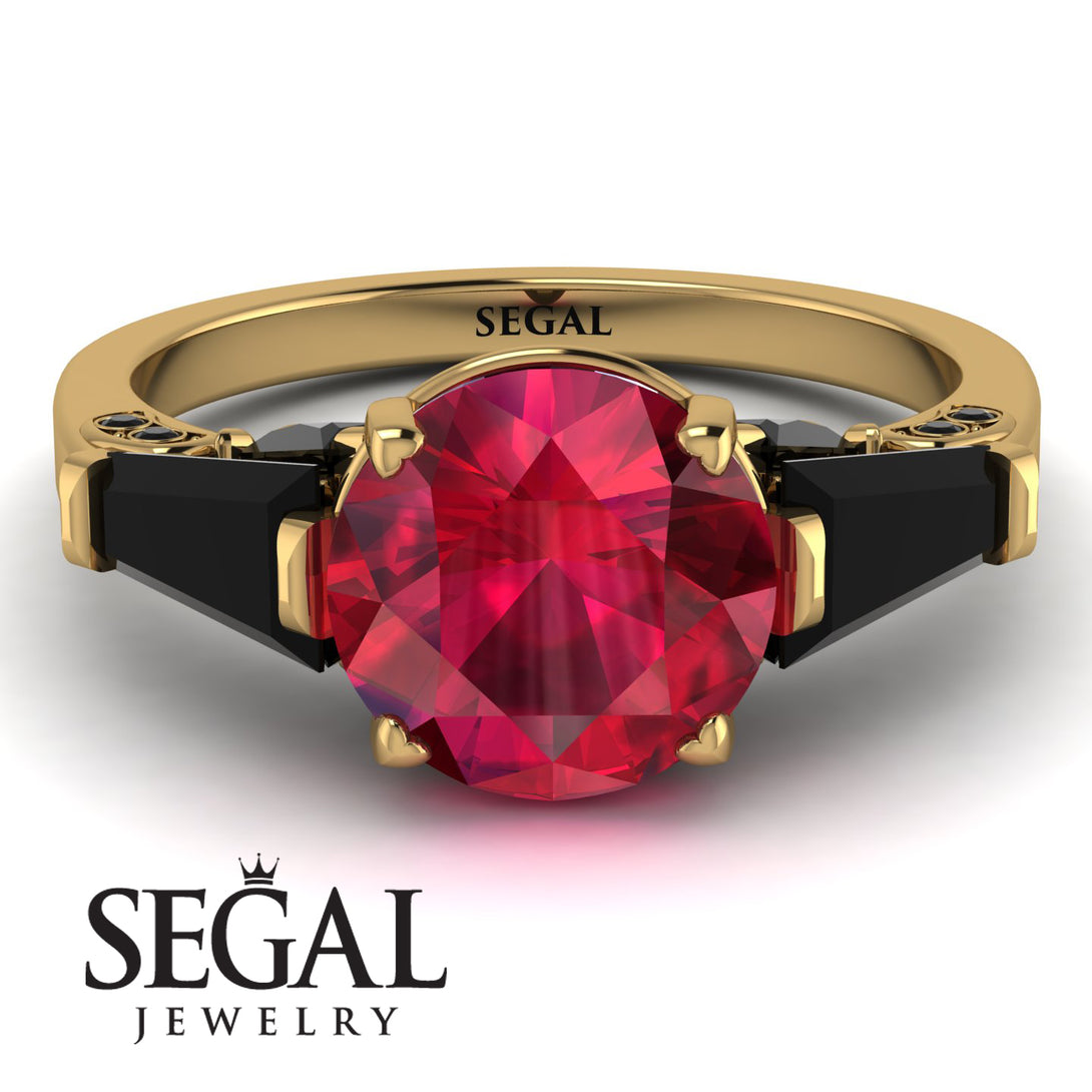 Glamorous Custom Ruby Ring - Harley No. 40