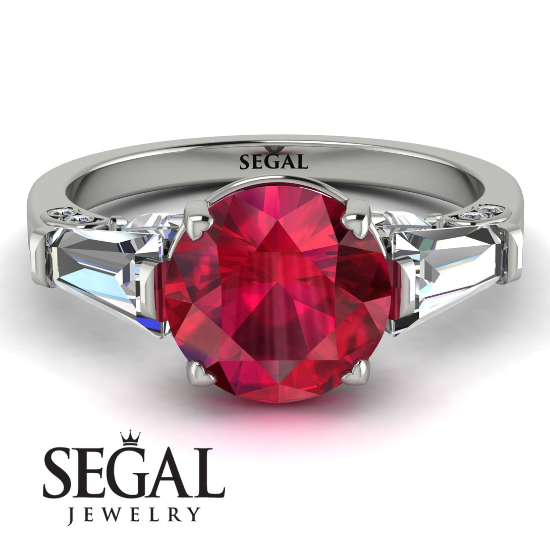 Glamorous Custom Ruby Ring - Harley No. 12