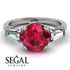 Glamorous Custom Ruby Ring - Harley No. 12 image 3