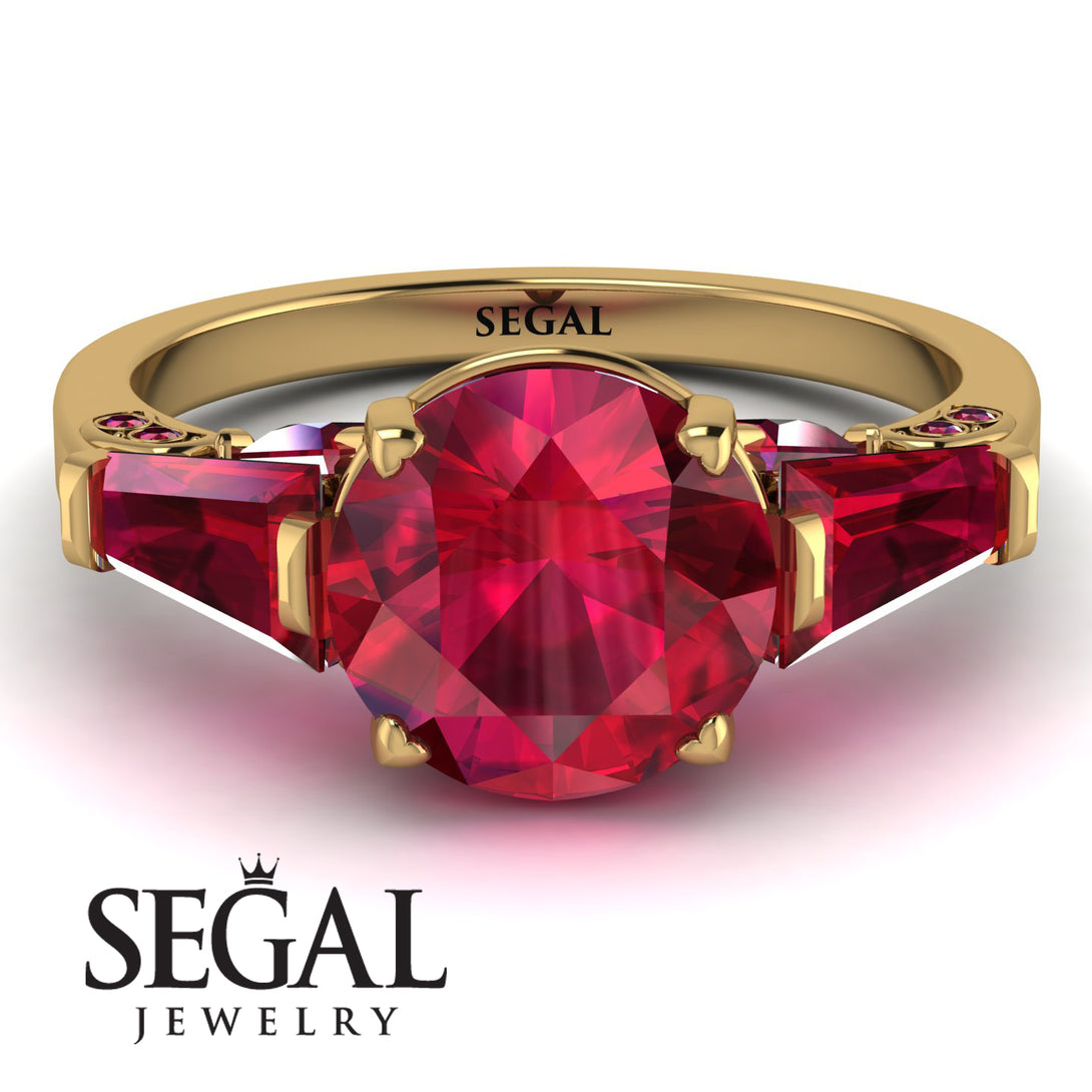 Glamorous Custom Ruby Ring - Harley No. 55