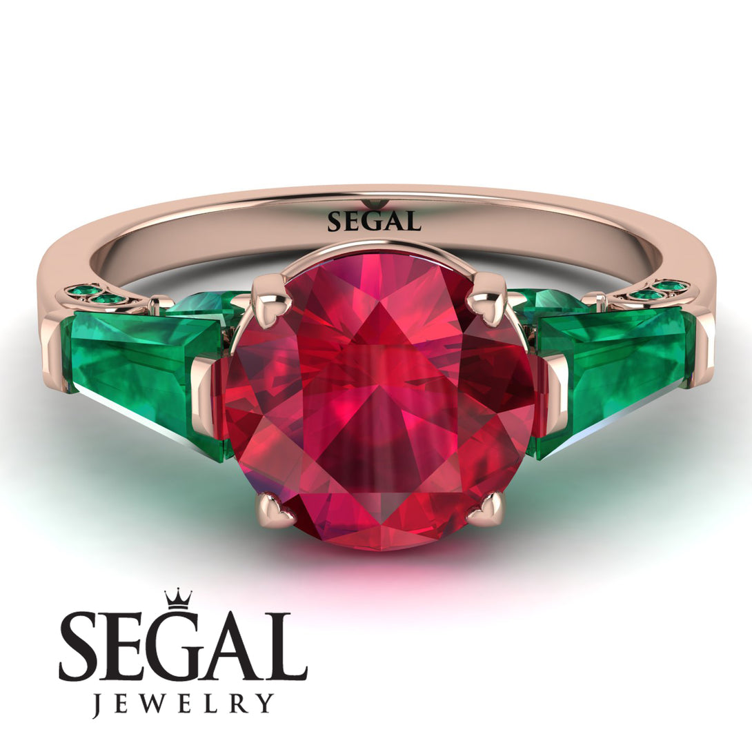 Glamorous Custom Ruby Ring - Harley No. 26
