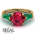 Glamorous Custom Ruby Ring - Harley No. 25 image 3
