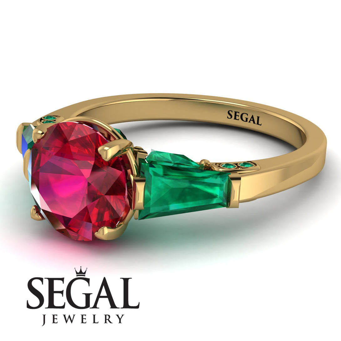 Glamorous Custom Ruby Ring - Harley No. 25